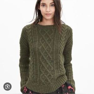 Banana Republic Wool Cable Knit Sweater